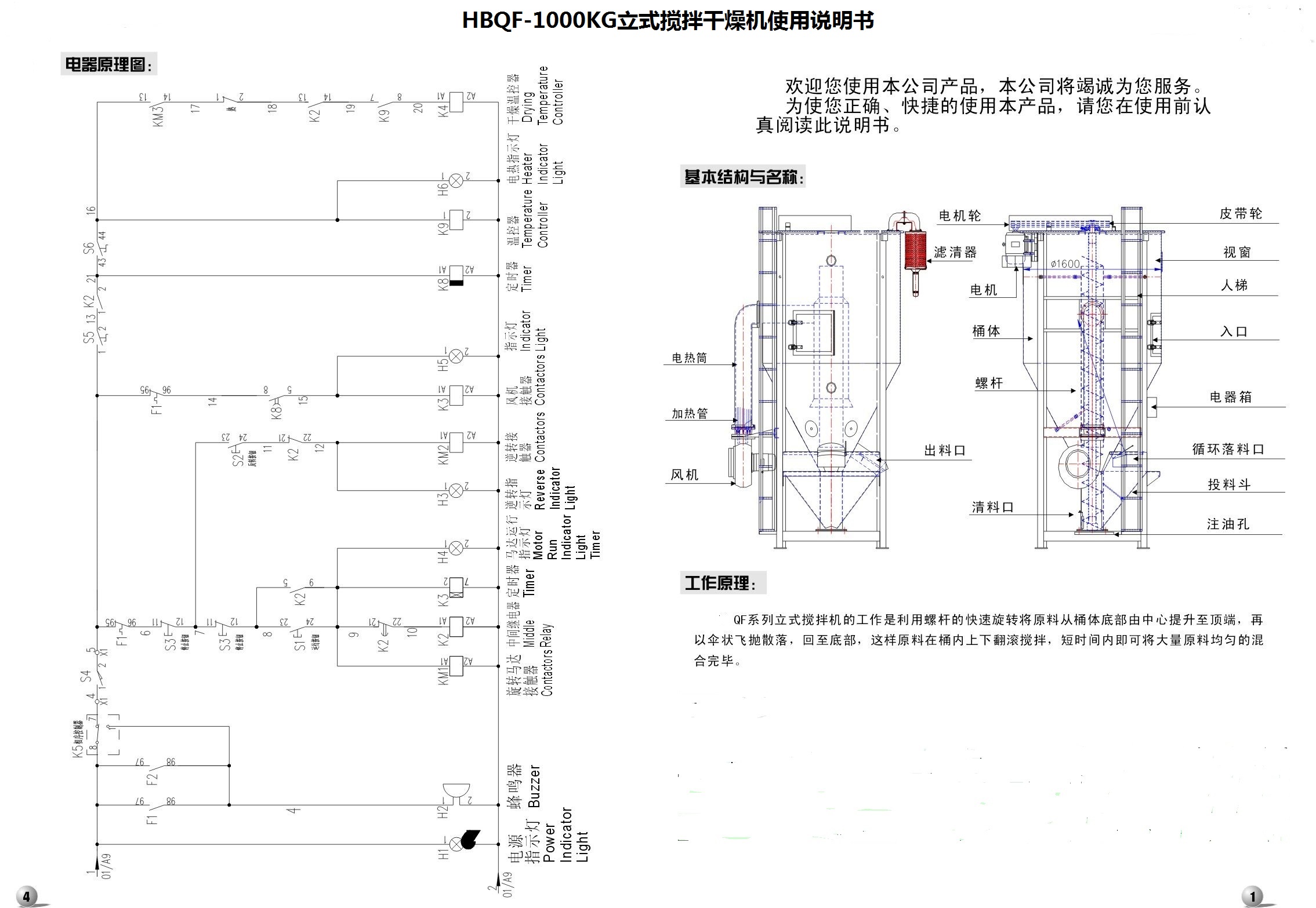 講解螺旋塑料干燥機(jī)工作原理